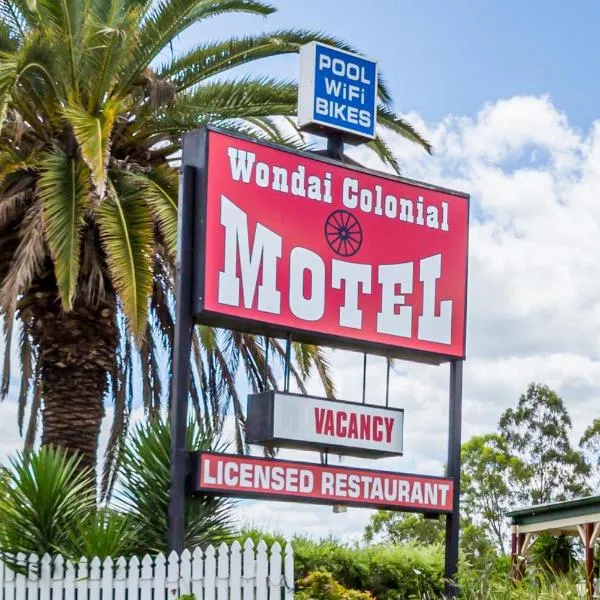 Wondai Colonial Motel & Ivory's Restaurant, hotel en Wondai