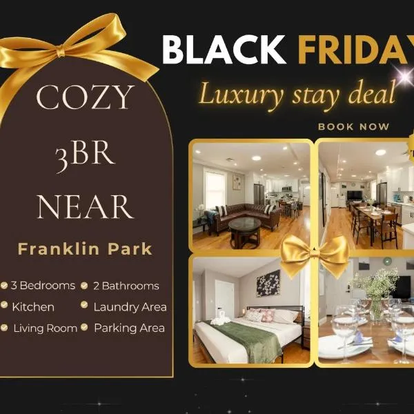 558-2 3BR Boston - Modern Nest near Franklin Park, ξενοδοχείο στη Βοστώνη