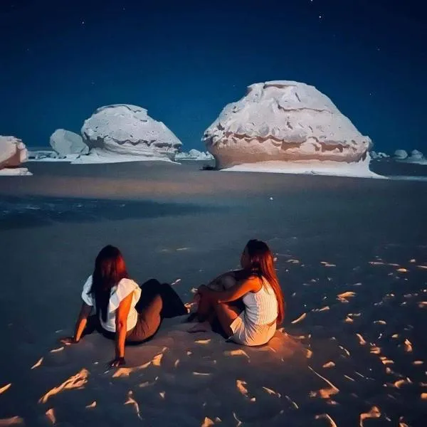 Over night camping at white desert ,Two days safari trip, Hotel in Bawiti