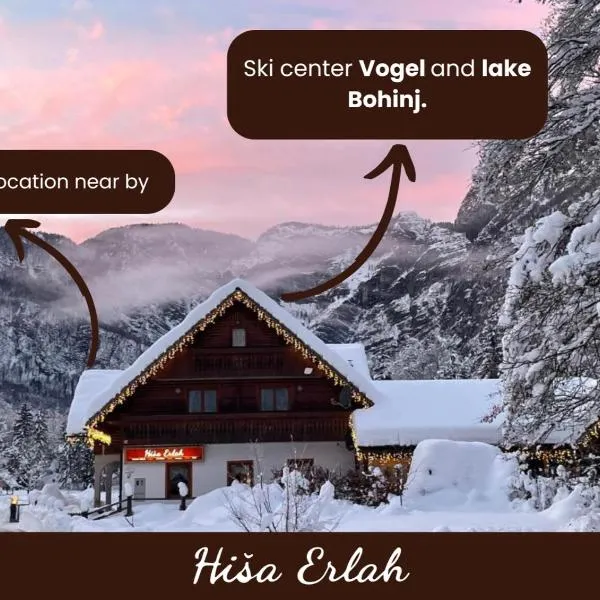 Hiša Erlah, hotel in Bohinj
