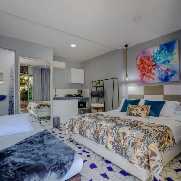 Mini departamento a una cuadra de la playa y de la bahia de Bocagrande, hotel a Cartagena de Indias