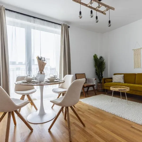 Bright stylish apartment with a balcony in a top location, Hotel in Wien