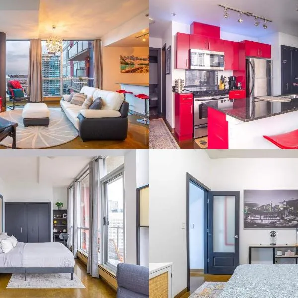 Modern Beltline Escape Sky-High Views DT Views, hotel v destinaci Calgary