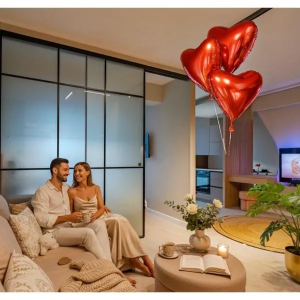 Own the Moment by Blvd 41B7 - Modern Cozy Apartment in Pipera, hotel din Voluntari