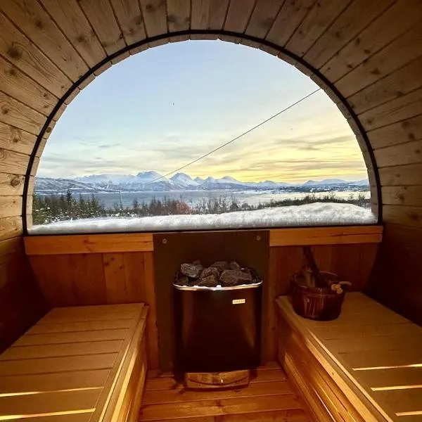Hiet- Arctic cabin in the norwegian forrest!, hotel en Tromsø