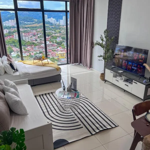 Georgetown#Beacon Executive Suite SkyPool#Luxury&Glamorous Suite#2BR#Living Room with Queen Bed, hotel v destinaci George Town