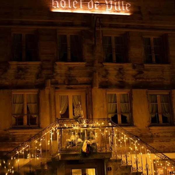 hotel de ville de Rossinière、Rossinièreのホテル