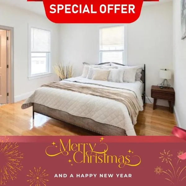 82 - 3BR Boston - Stylish Stay near MBTA, hotel in Boston