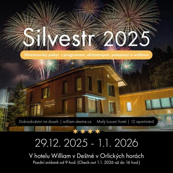 WILLIAM Congress&Wellness Mountain HOTEL ****, Hotel in Deštné v Orlických horách