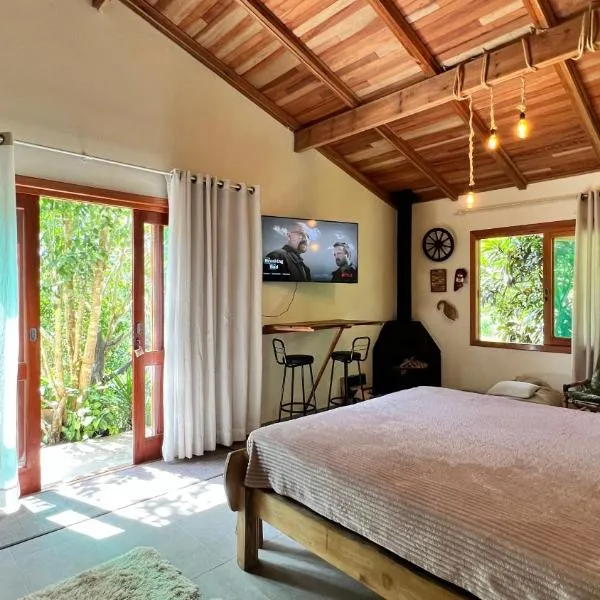 Casa Refúgio com suíte e lareira!, hotel em São Miguel da Serra