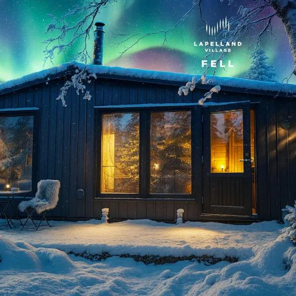 Lapland Landscape XXL Cabin with Nature View, Sauna, Fireplace & Kitchen, Sodankylä, Luosto, Fell Village, готель у місті Луосто