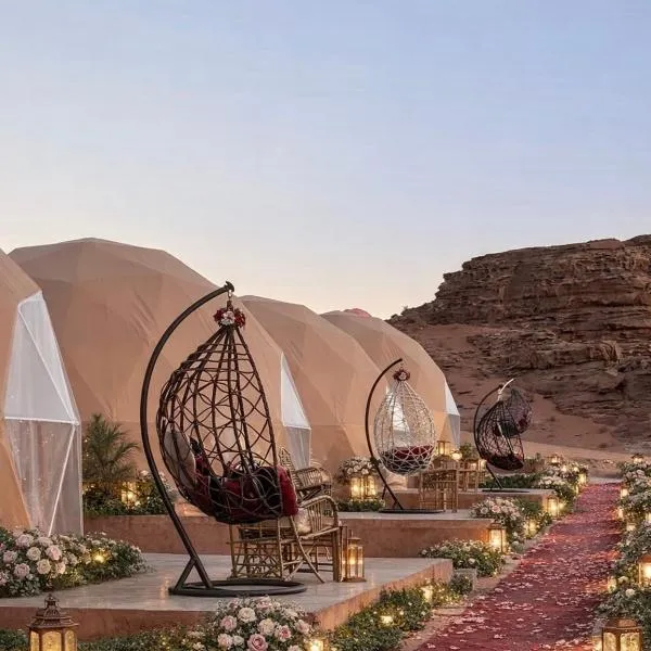 Rum Horizon Bubble luxury camp, hotel v destinaci Wadi Rum