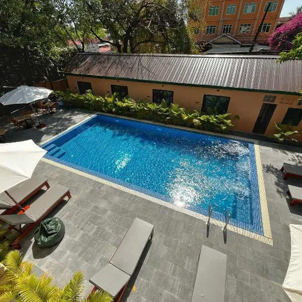 Monkey Republic Kampot, hotel em Kampot
