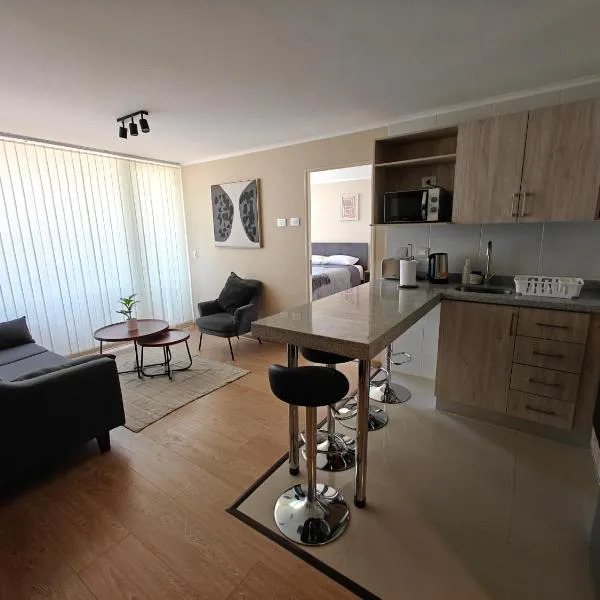 Amplio departamento en pleno centro de Chillán con estacionamiento privado, hotel a Chillán