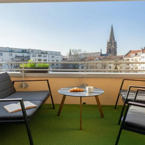 PATAMA Karli Suite - Zentrales City-Feeling nahe Südvorstadt, Uniklinik, Zoo mit Balkon und WLAN kostenlos, hotelli Leipzigissä