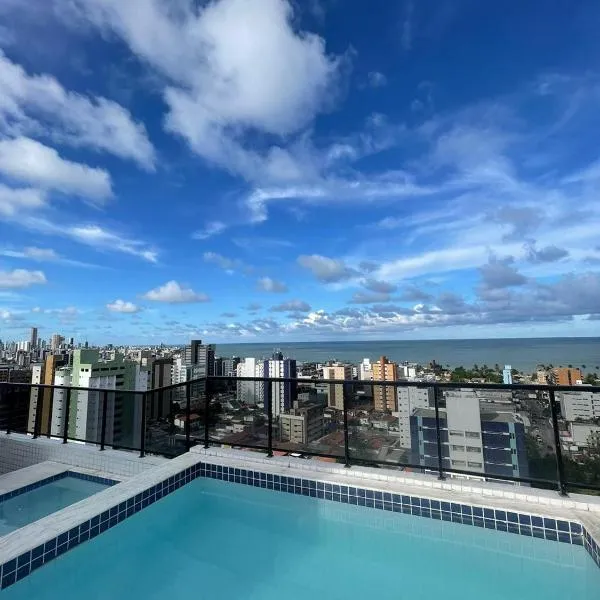 Quarto Suíte Privativo, Condomínio Com Cobertura Vista Para o Mar, Manaíra, hotel v mestu João Pessoa