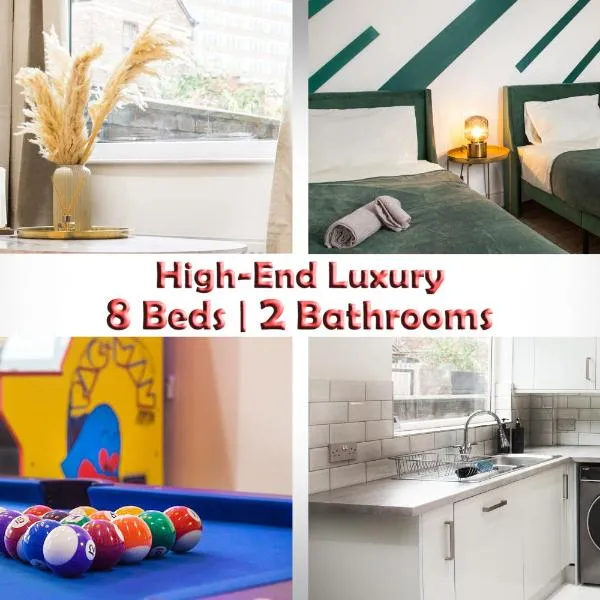 Entire Luxury Home in Old Trafford, next to MUFC, Hotel in Manchester