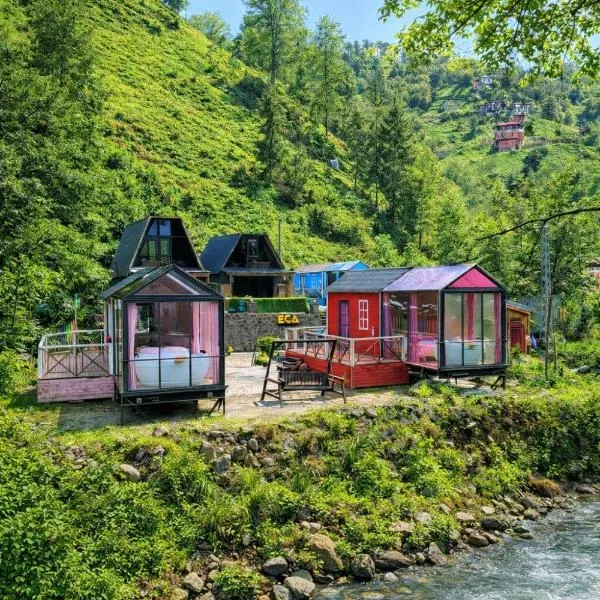 Eça River Bungalov, hotel em Ayder Yaylasi
