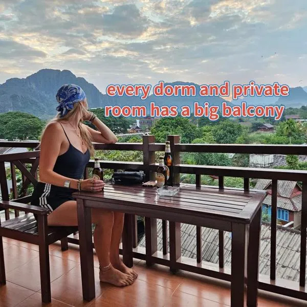 west water hostel, hotel em Vang Vieng