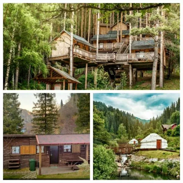 Горный курорт Ой Карагай Этнодеревня, hotel em Besqaynar