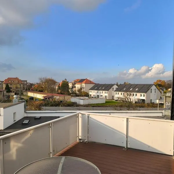 Maisonette with large terrace, hotell i Leipzig