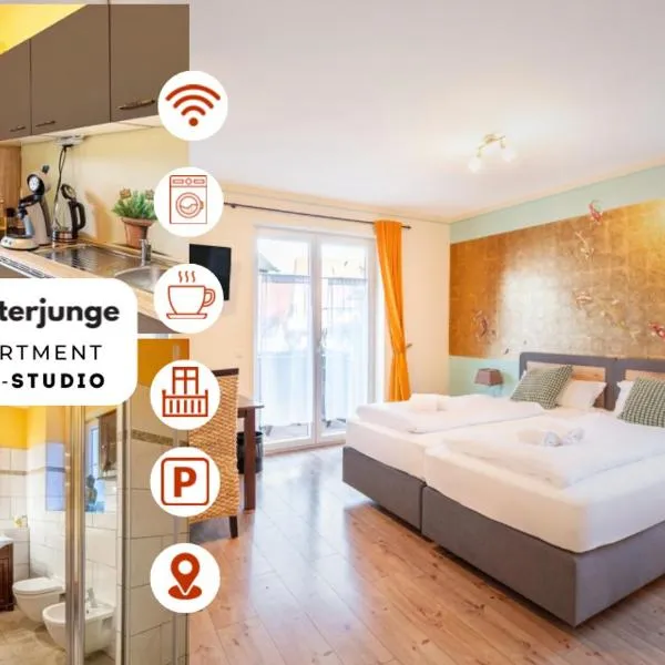 SCHUSTERjunge Aparthotel I Zentral I Studio Apartments I Küche & Bad I Parkplatz，薩斯巴瓦爾登的飯店