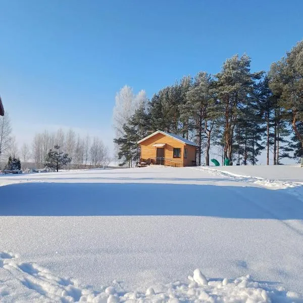 Rāznas ezera namiņš D1 ar elektrisko apkuri, hotel in Ragi