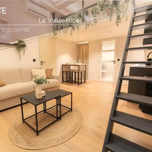 Charmant Duplex Vieux Nice, proche mer, WiFi, Clim, hotelli Nizzassa