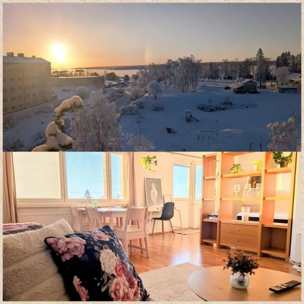 Beautiful apartment with seaview! Top 7th floor Free parking!, hotel em Kemi