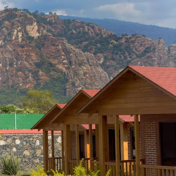 Cabañas Tlaxomolco、テポストランのホテル