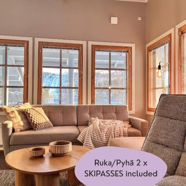 Talviranta - Lakefront Cottage - Ruka-Pyhä 2x SKILIFT PASSES included - Free Skibus doorstep, hotel a Ruka