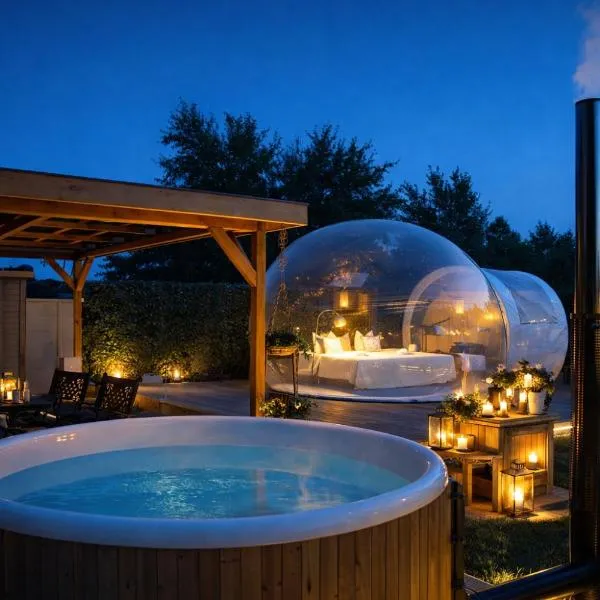 Bubble Tent & Private Wellness Schloss Krugsdorf, hotel en Krugsdorf