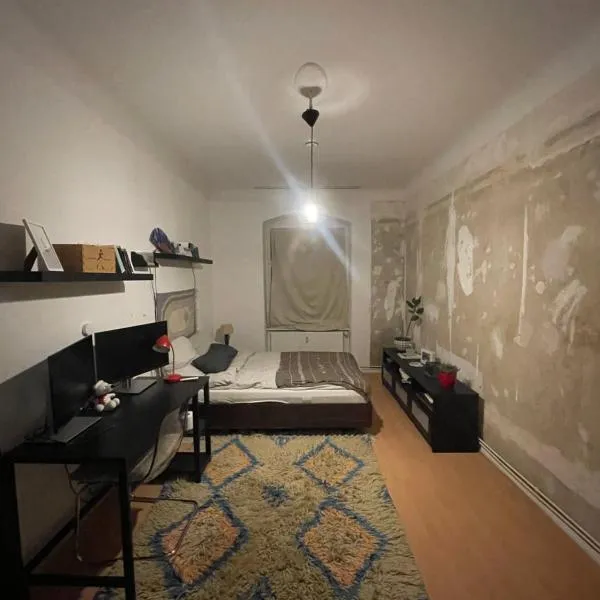 Charming artsy room in a shared apartment, hotelli Berliinissä