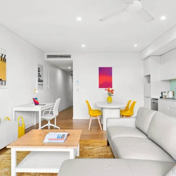 Central luminous 2 beds with balcony & aircon – hotel w mieście Sydney