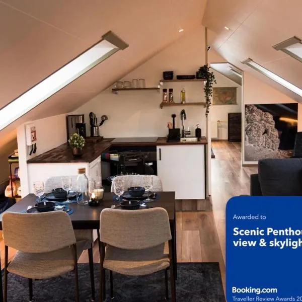 Scenic Penthouse - Ocean view & skylight windows，錫格呂菲厄澤的飯店