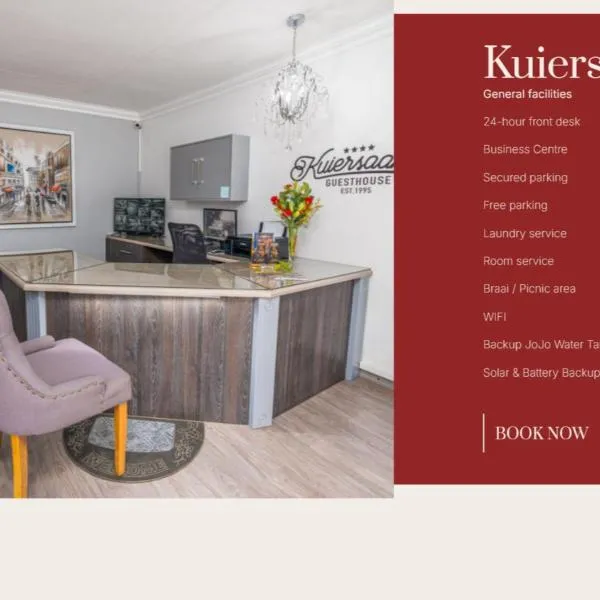 Kuiersaam Guesthouse Luxurious & Mordern Accommodation, hotel v destinácii Secunda