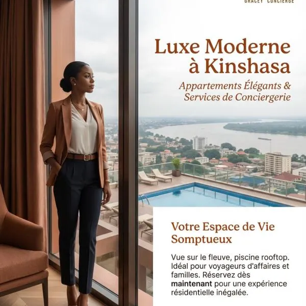 Gracey Concierge Apartments - Avenue Uvira，金夏沙的飯店