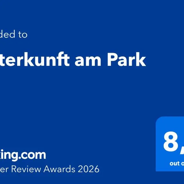 Unterkunft am Park, hotel in Berlin