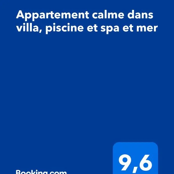 Appartement calme dans villa, piscine et spa et mer, hotel a Portiragnes
