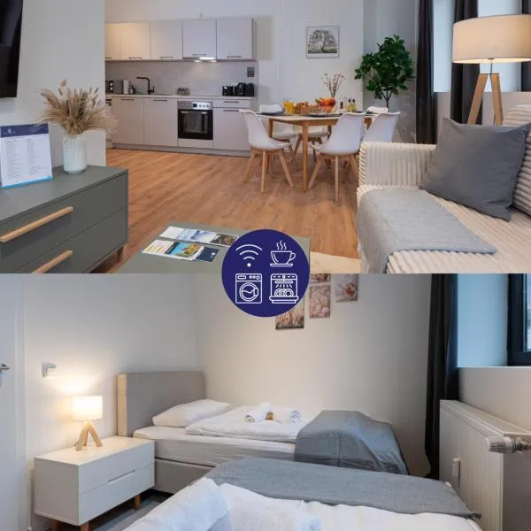 Modernes, zentrales City-Apartment am Kennedyplatz, nahe Hauptbahnhof und Limbecker Platz, lichtdurchflutete Räume, hotel en Essen