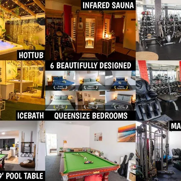 Hot Tub, Ice Bath, Gym, Sauna, Pool Table Coorparoo Haven,位于布里斯班的酒店