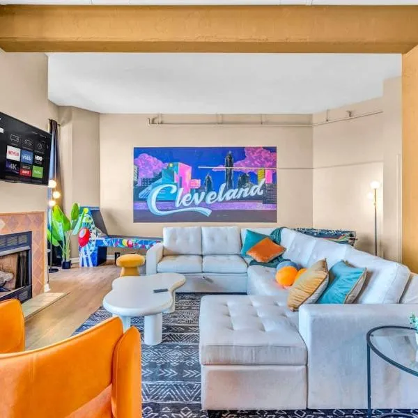 Fun 2Bed Apt Skeeball Foosball FREE Parking: Cleveland şehrinde bir otel