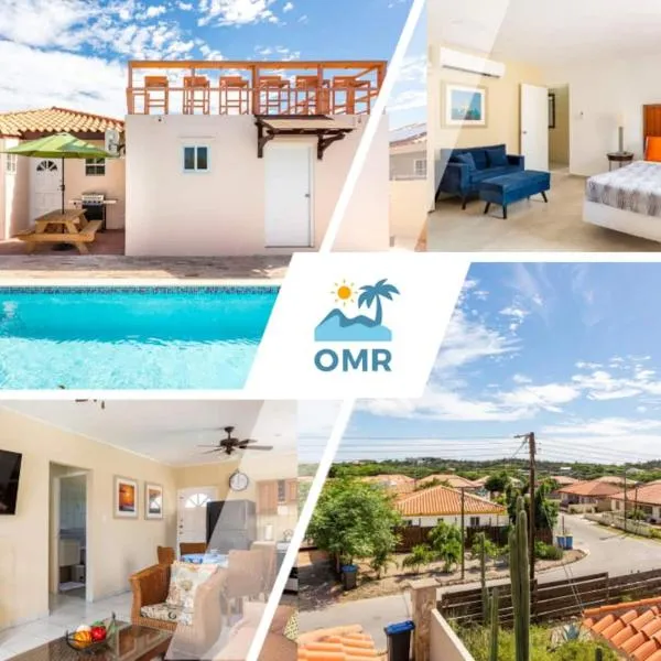3BD Villa near Best Beaches 30ft private pool, hotel in Noord