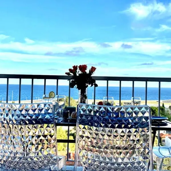 Panoramic Sea View - Terrace - Air Conditioning - 2 Bedrooms - Wifi - Kitchen - Tram, hotel en Niza
