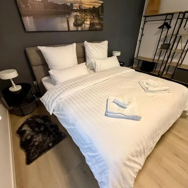 Zeit zu Zweit- 90 qm Wohnung mit Sauna & Garten, khách sạn ở Weyhe