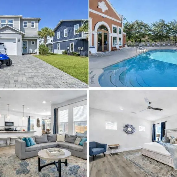 Emerald Escape in Destin, Miramar Beach! 4BR, 4BA, 1st Floor Bedroom, Sleeps up to 14, Golf Cart Included, Pool, Pet Friendly, Private Deeded Beach Access & Gated Community!, hotel en Destin