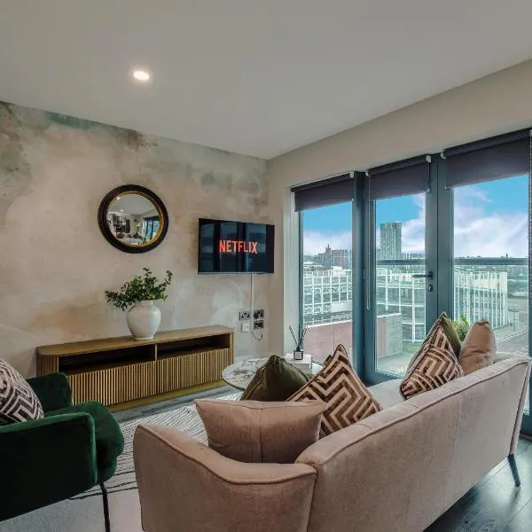 Luxury 2-Bed Apt by Royal Albert Dock & M&S Arena, hotell i Liverpool