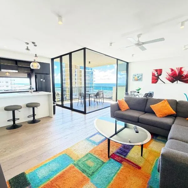 5th Floor Beachside Ocean View with Wi-Fi, Pool and Gym, hotel in Gold Coast