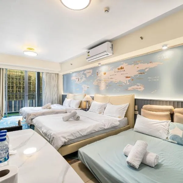 Spacious Family & Group Stay with City View near Airport, City of Dreams, Solaire, Okada, Mall Of Asia, and Ayala Malls: Manila şehrinde bir otel