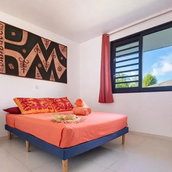 Moorea bungalow cosy proche plage de Temae, viešbutis mieste Moorėja